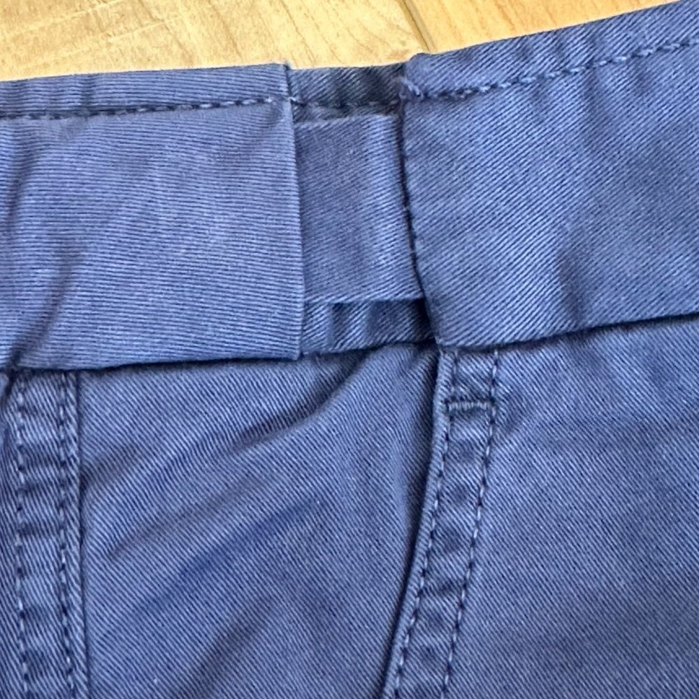 Coldwater Creek Cotton Chino Pants Navy Blue Size 8 - Picture 8 of 14